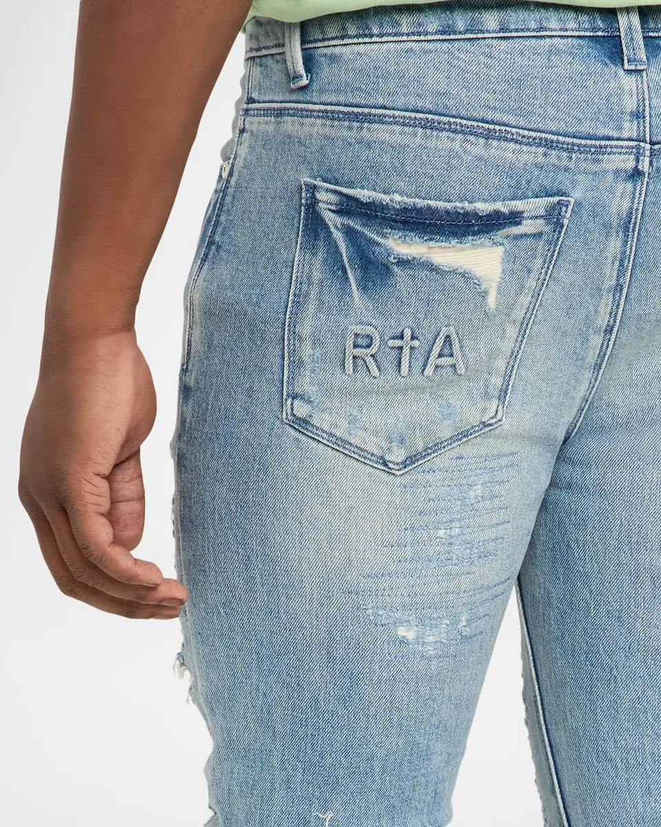 RTA Men's Bryant Ripped Skinny Jeans | Thumbnail 5