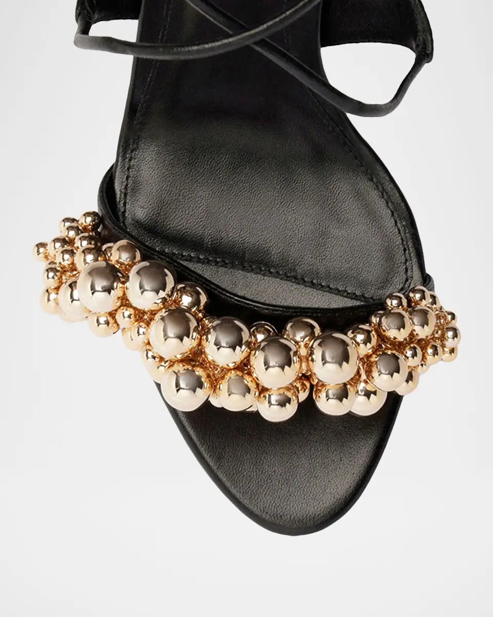 Alexandre Birman Gia 100 mm Leather Ankle-Tie Sandals | Thumbnail 5 Alexandre Birman Gia 100 mm Leather Ankle-Tie Sandals | Thumbnail 5