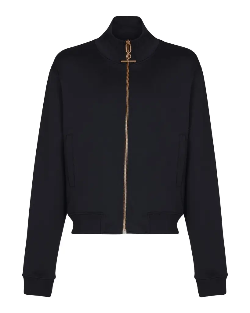 Balmain Men's T-Bar Neoprene Track Jacket | Image 1 Balmain Men's T-Bar Neoprene Track Jacket | Image 1