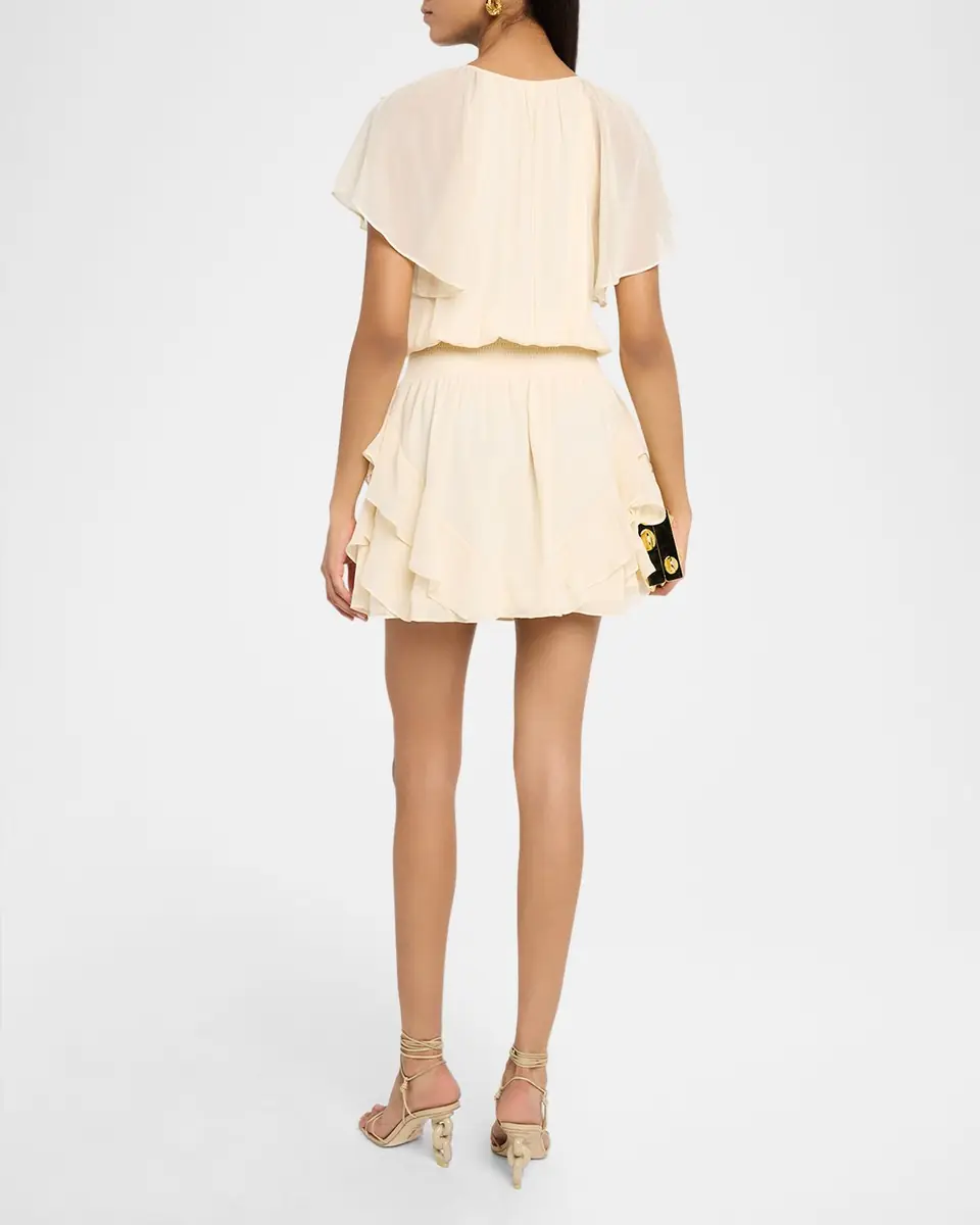 Ramy Brook Ismeria Embroidered Chiffon Mini Dress | Thumbnail 3 Ramy Brook Ismeria Embroidered Chiffon Mini Dress | Thumbnail 3