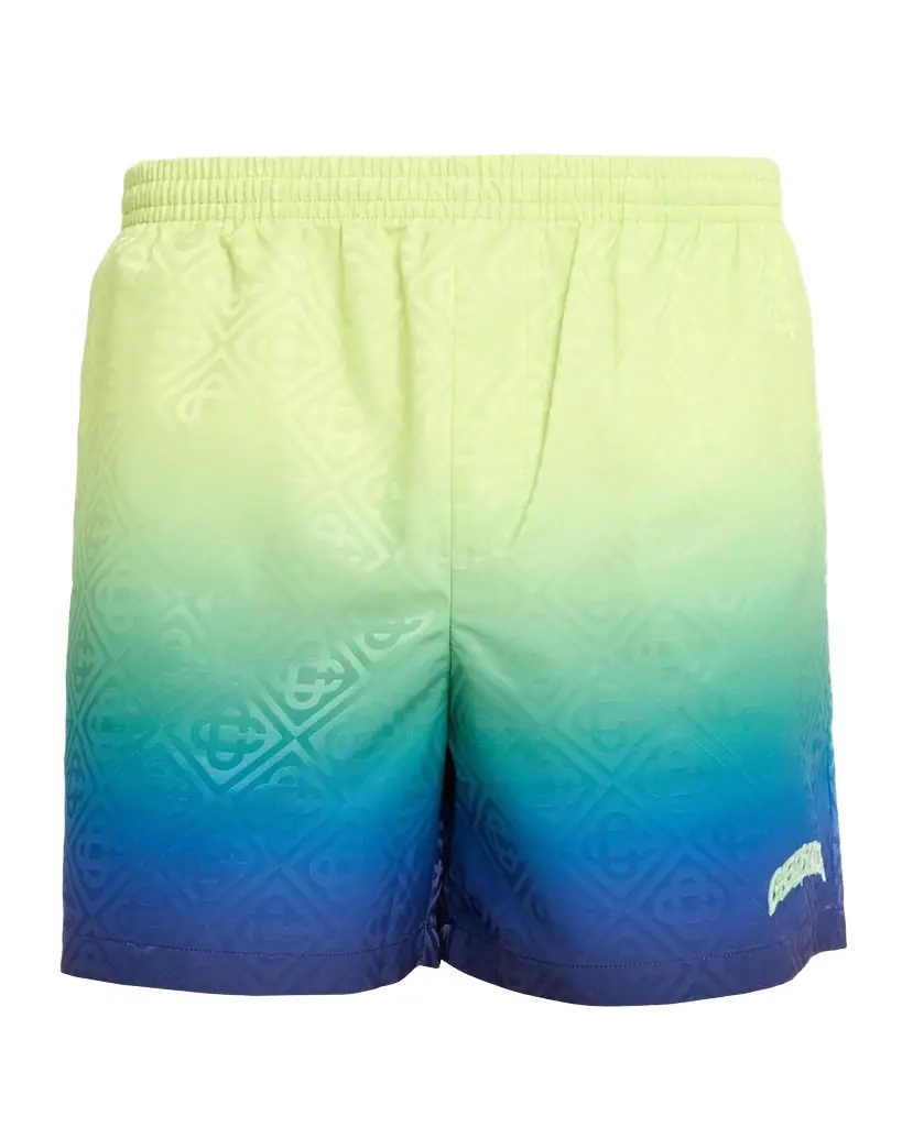 CASABLANCA Men's Gradient Monogram Swim Shorts | Image 1 CASABLANCA Men's Gradient Monogram Swim Shorts | Image 1