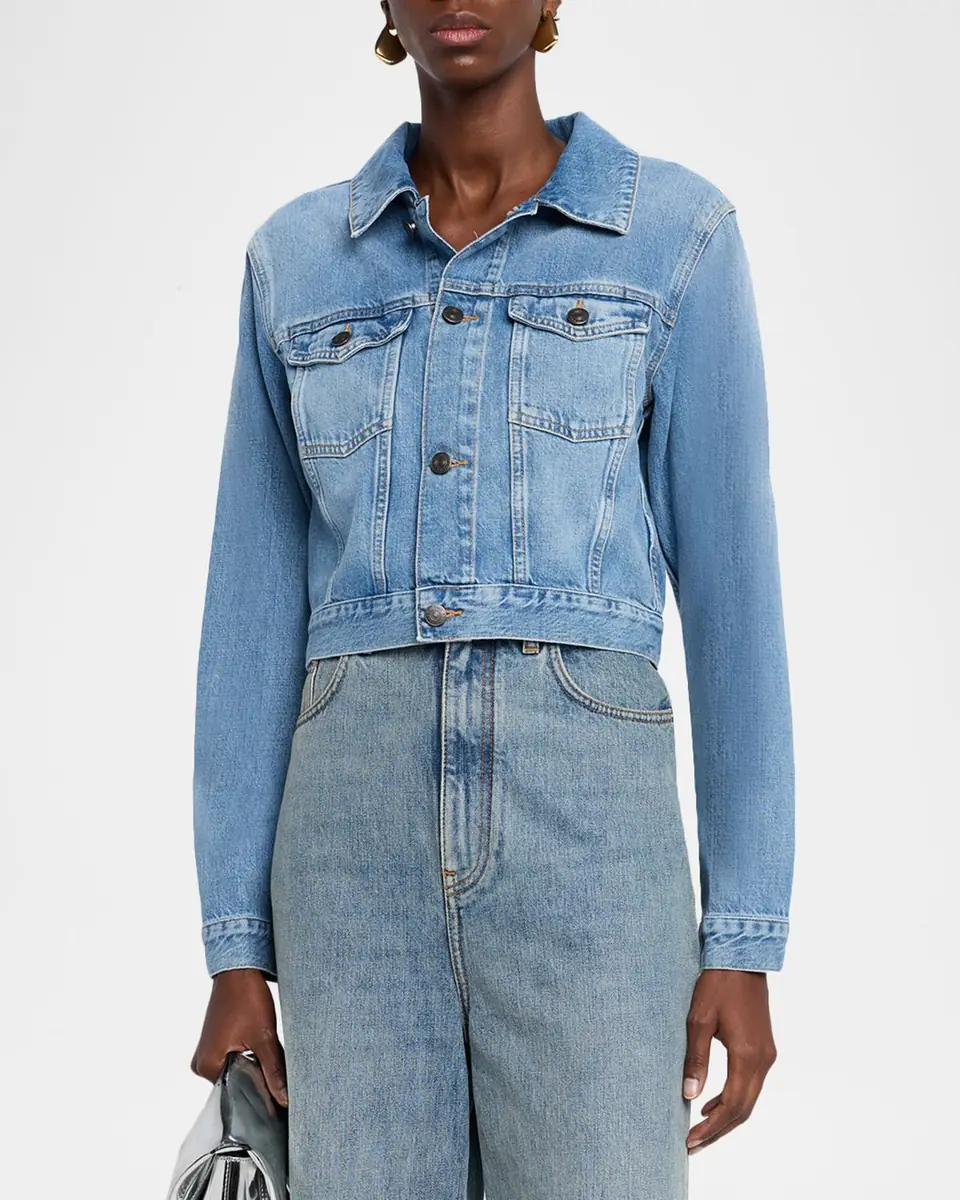 Frame The Off Duty Denim Jacket | Thumbnail 4 Frame The Off Duty Denim Jacket | Thumbnail 4