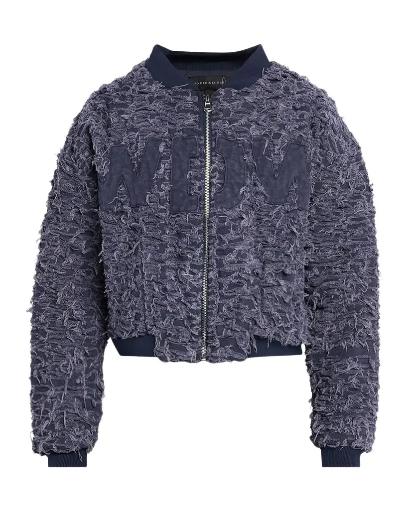 WHO DECIDES WAR Men's Husk Distressed Bomber Jacket | Image 1 WHO DECIDES WAR Men's Husk Distressed Bomber Jacket | Image 1