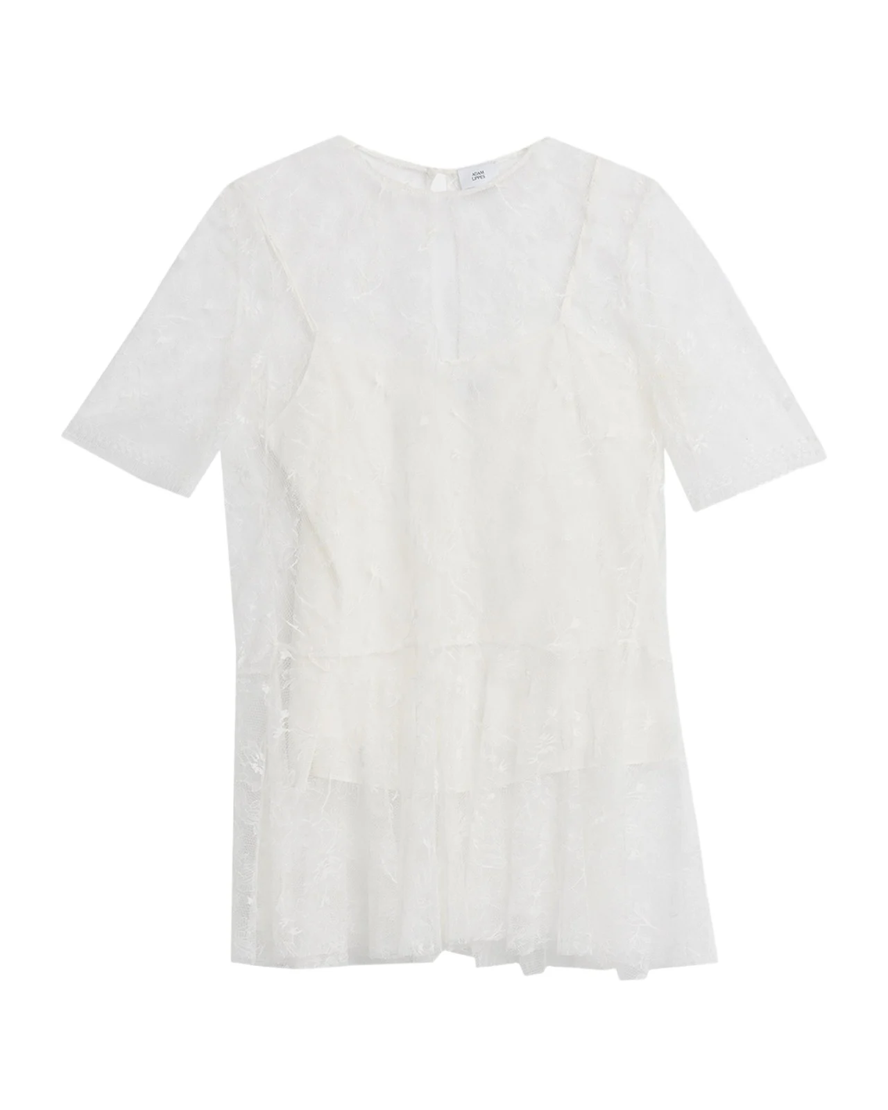 Dido Floral Lace Tulle Top