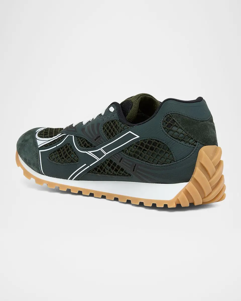 Bottega Veneta Men's Orbit Technical Fishnet Runner Sneakers | Thumbnail 5 Bottega Veneta Men's Orbit Technical Fishnet Runner Sneakers | Thumbnail 5