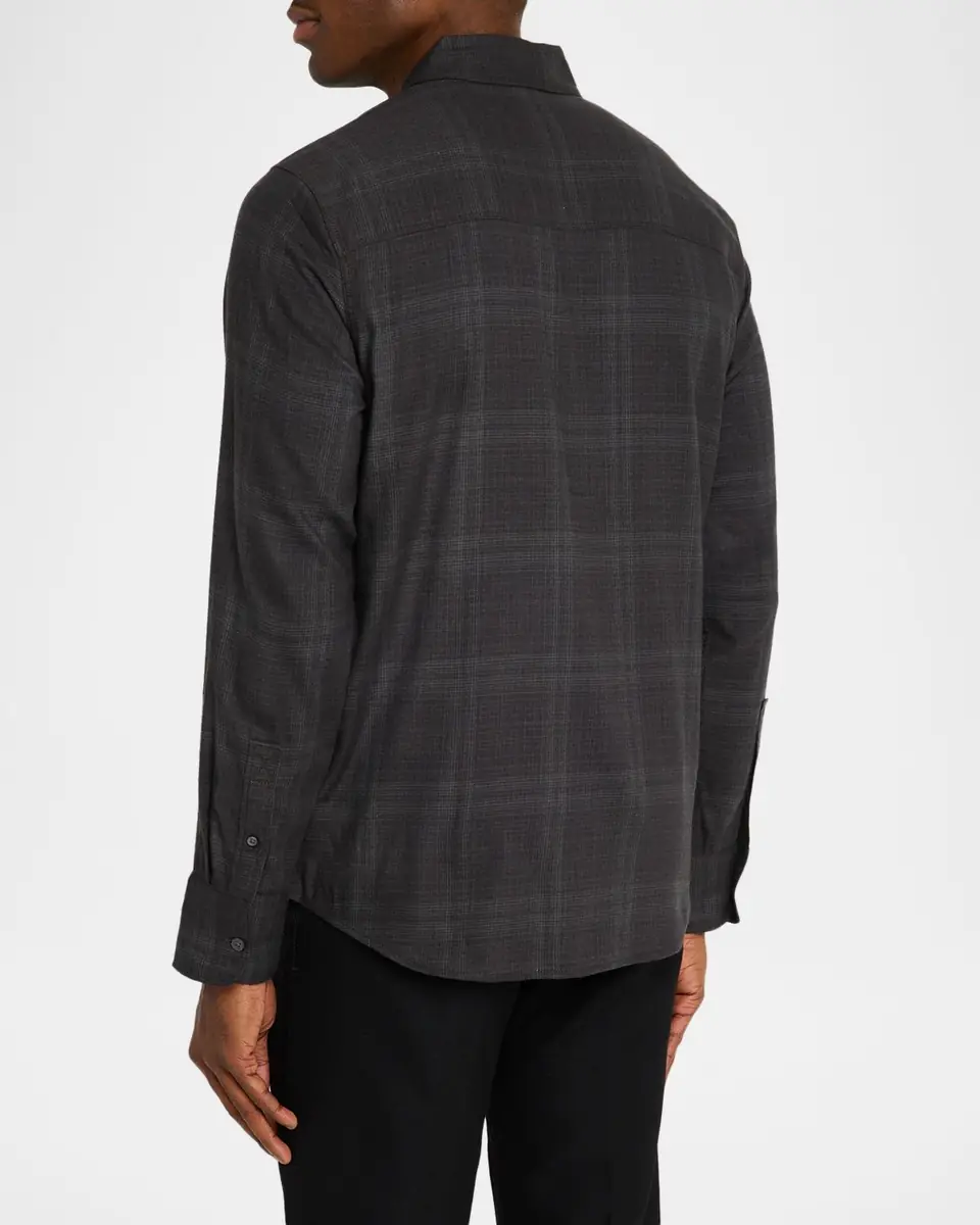 PAIGE Men's Everett Plaid Button-Down Shirt | Thumbnail 3 PAIGE Men's Everett Plaid Button-Down Shirt | Thumbnail 3