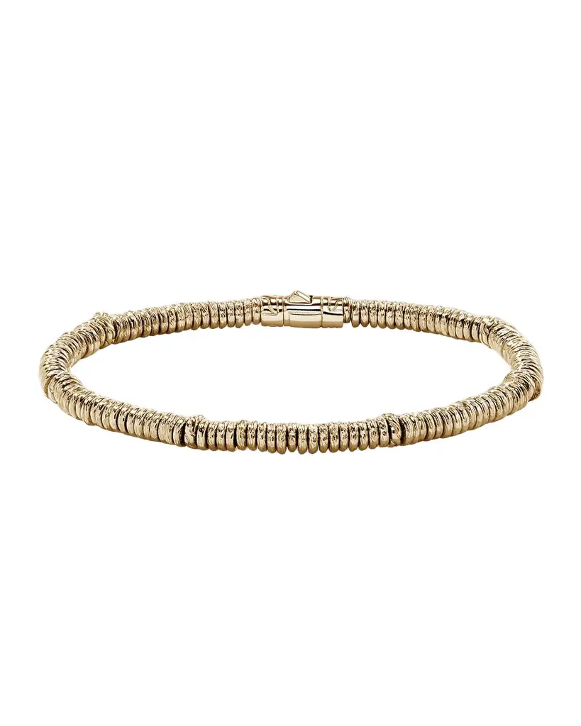 John Hardy Men's 14K Yellow Gold Heishi Bracelet | Image 1 John Hardy Men's 14K Yellow Gold Heishi Bracelet | Image 1