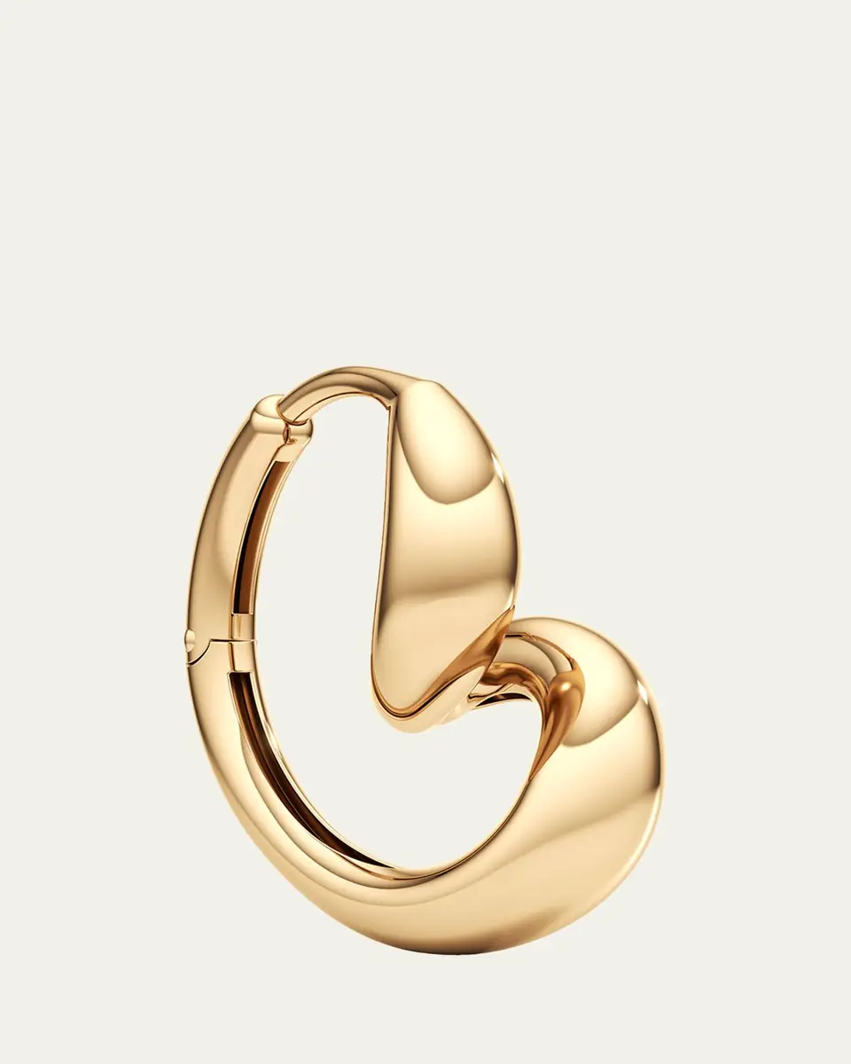 Unsaid Whirlwind Hoop Earrings in 18K Yellow Gold | Thumbnail 2