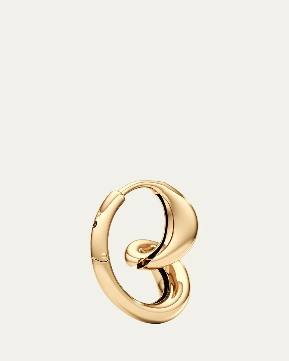 Unsaid Whirlwind Hoop Earrings in 18K Yellow Gold | Thumbnail 3