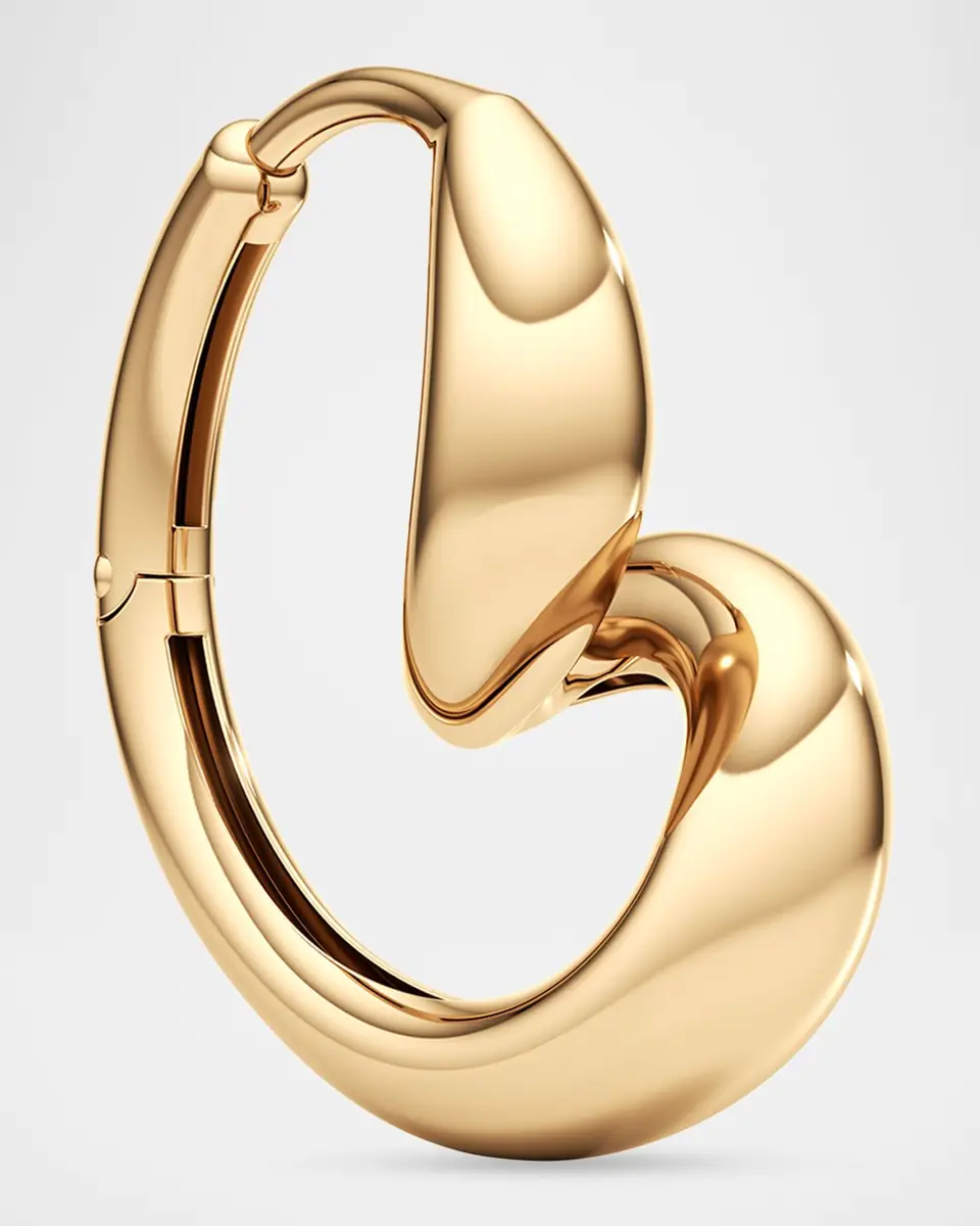 Unsaid Whirlwind Hoop Earrings in 18K Yellow Gold | Thumbnail 4