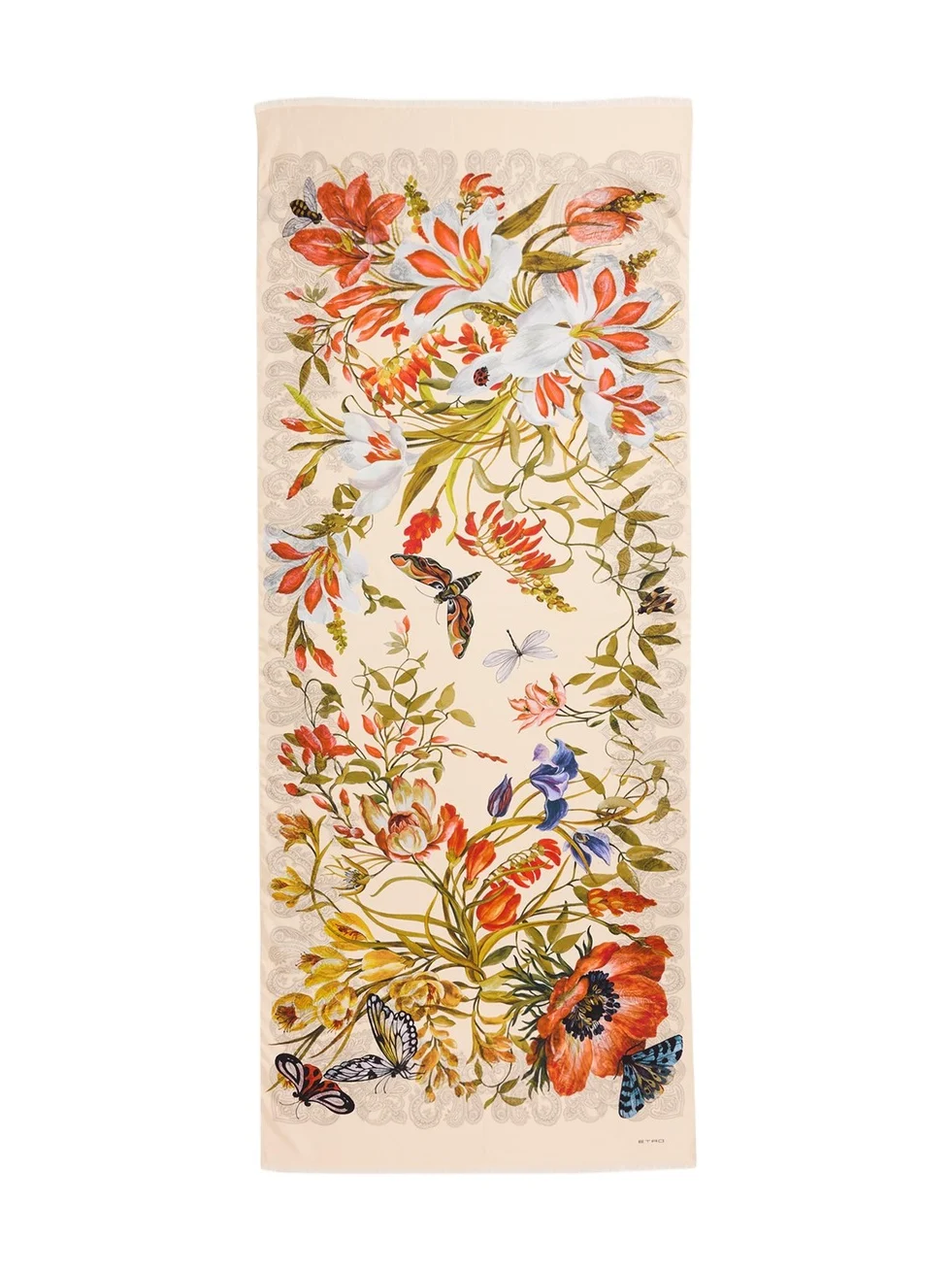 Bohemian Print Cotton & Silk Scarf Bohemian Print Cotton & Silk Scarf