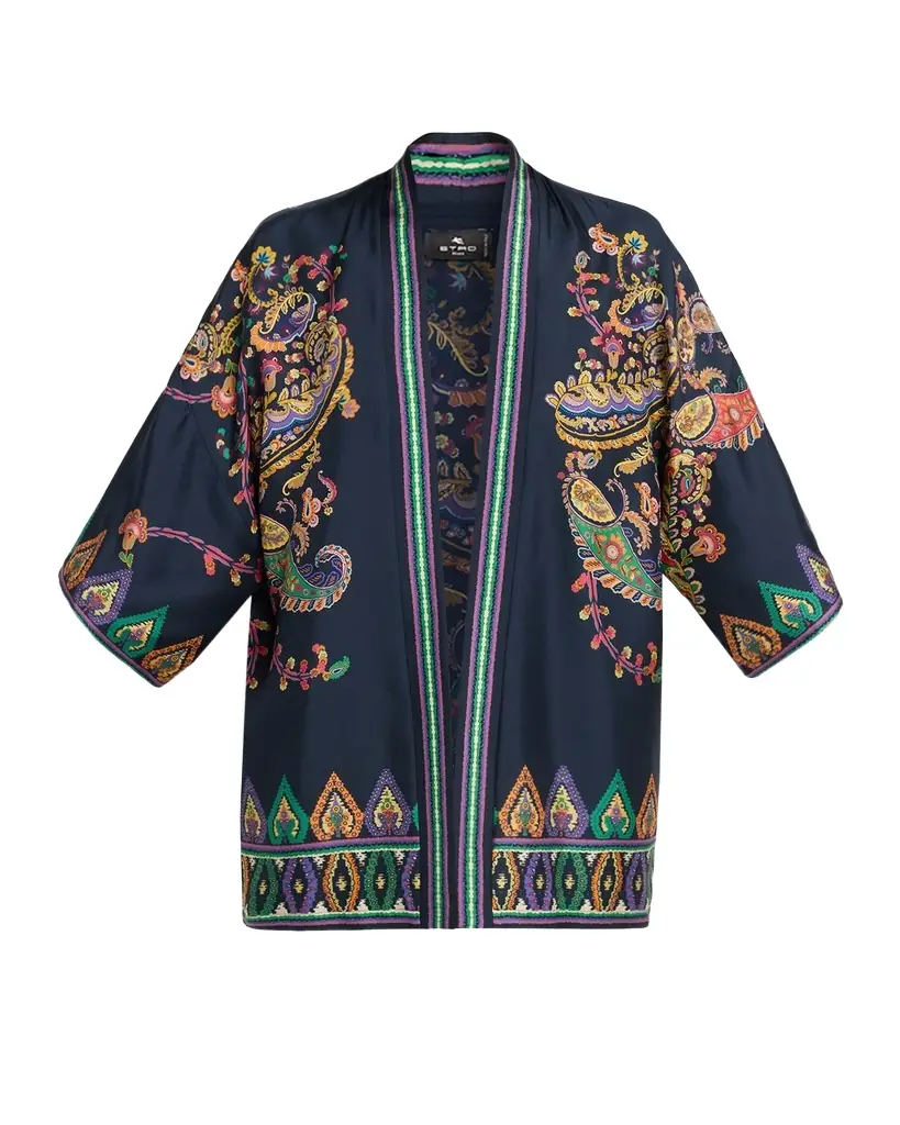 Etro Paisley Silk Open Jacket | Image 1 Etro Paisley Silk Open Jacket | Image 1