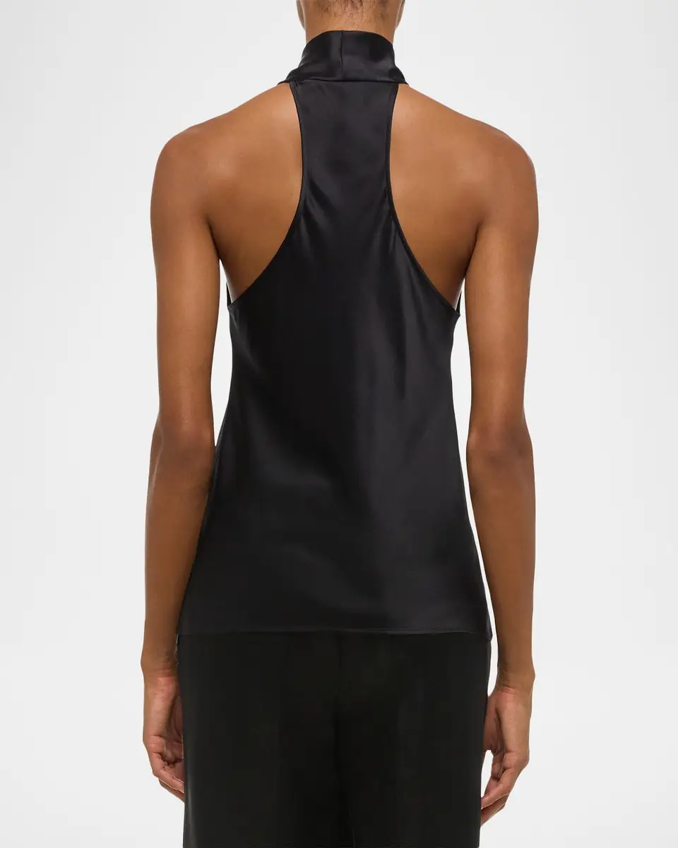Helmut Lang Silk U-Neck Top | Thumbnail 3 Helmut Lang Silk U-Neck Top | Thumbnail 3