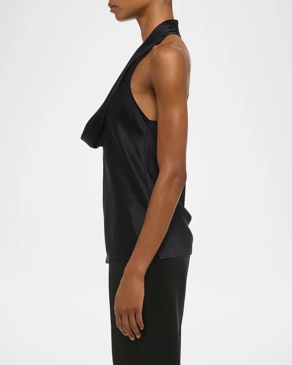 Helmut Lang Silk U-Neck Top | Thumbnail 4 Helmut Lang Silk U-Neck Top | Thumbnail 4