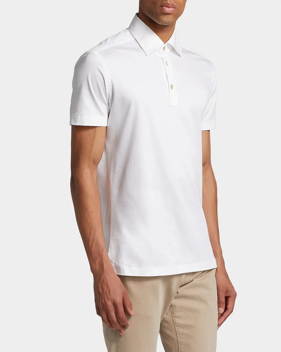 Kiton Men's Cotton Classic-Fit Polo Shirt | Thumbnail 5 Kiton Men's Cotton Classic-Fit Polo Shirt | Thumbnail 5