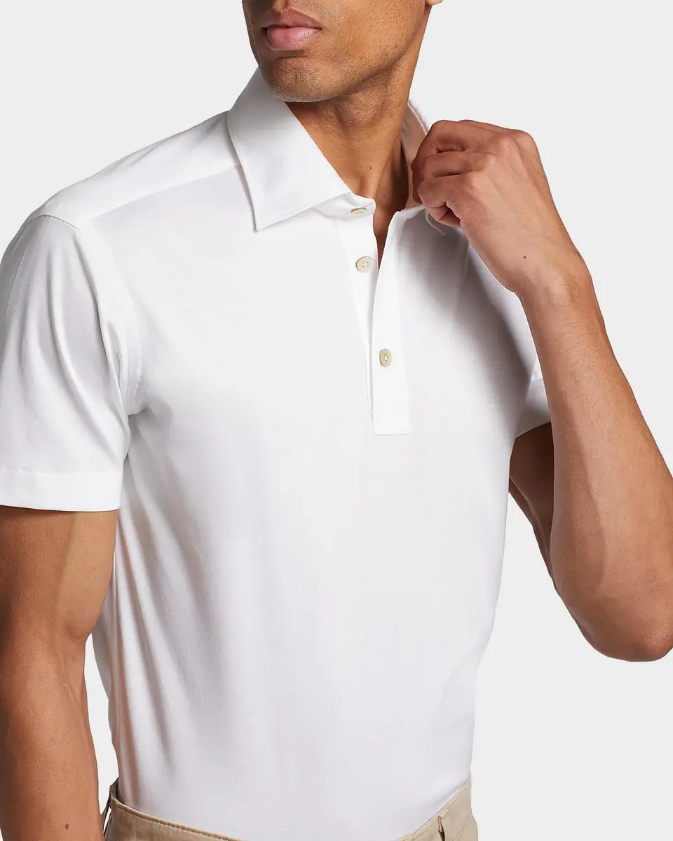 Kiton Men's Cotton Classic-Fit Polo Shirt | Thumbnail 6 Kiton Men's Cotton Classic-Fit Polo Shirt | Thumbnail 6