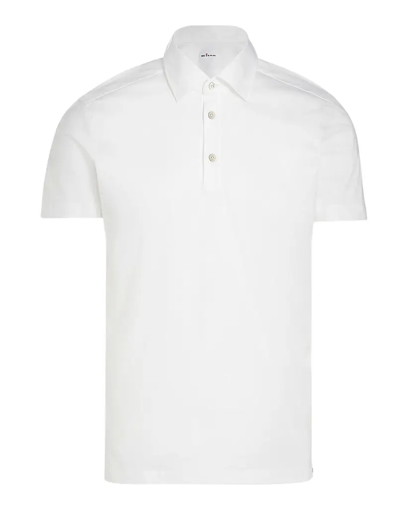 Kiton Men's Cotton Classic-Fit Polo Shirt | Image 1 Kiton Men's Cotton Classic-Fit Polo Shirt | Image 1