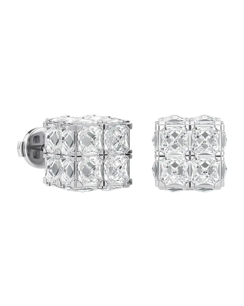 Unsaid Armor Cube Lab-Grown Diamond Stud Earrings | Image 1 Unsaid Armor Cube Lab-Grown Diamond Stud Earrings | Image 1