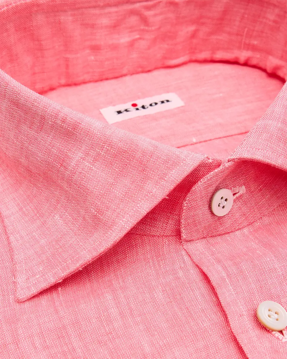 Kiton Men's Linen Button-Down Shirt | Thumbnail 2
