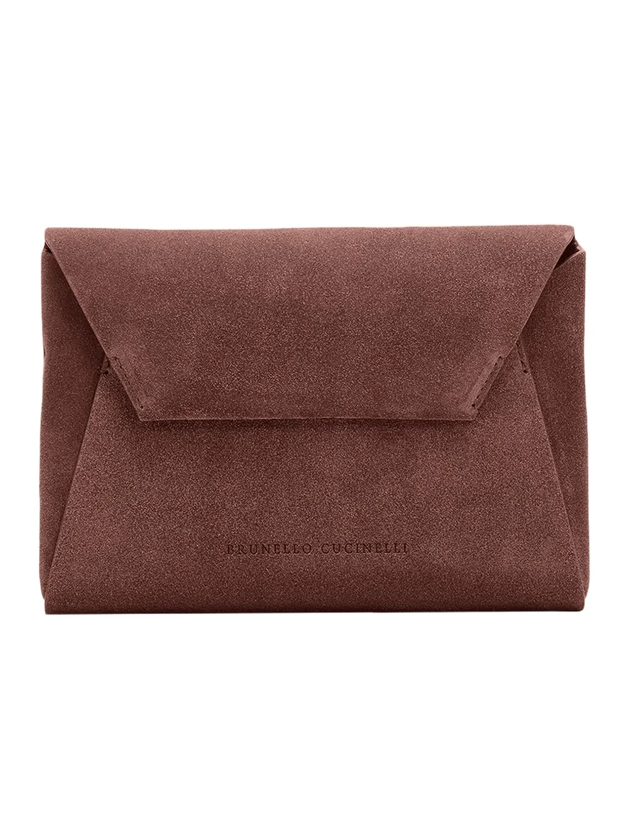 Suede Envelope Pochette Clutch Bag