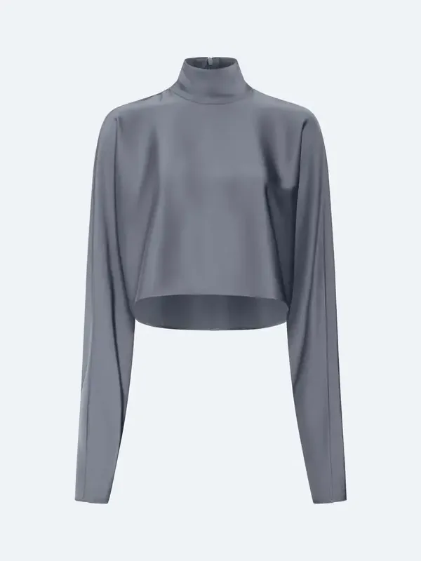 Lightweight Satin Caftan Top