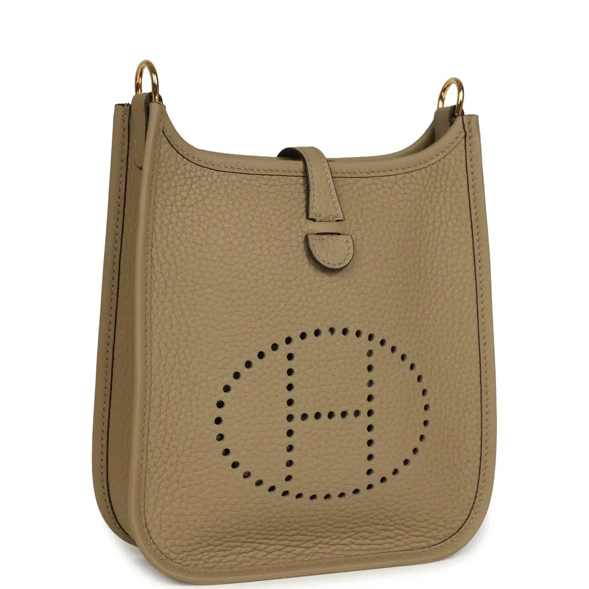 HERMÈS Hermes Evelyne TPM Beige Marfa Clemence Gold Hardware | Thumbnail 2 HERMÈS Hermes Evelyne TPM Beige Marfa Clemence Gold Hardware | Thumbnail 2