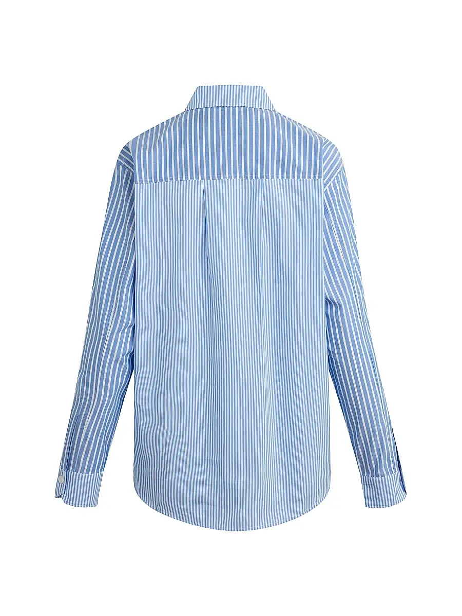 Hudson Jeans Women's Oversized Striped Button-Front Shirt | Thumbnail 3 Hudson Jeans Women's Oversized Striped Button-Front Shirt | Thumbnail 3