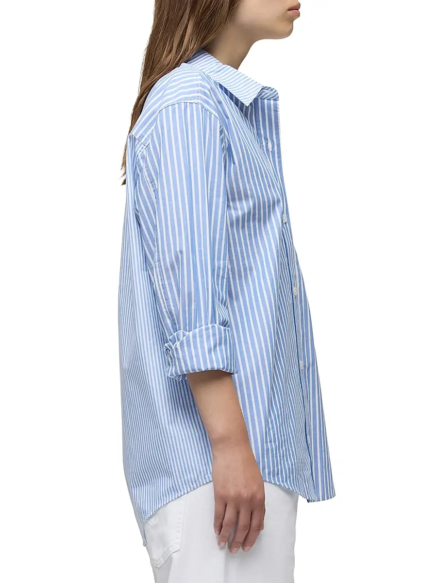 Hudson Jeans Women's Oversized Striped Button-Front Shirt | Thumbnail 5 Hudson Jeans Women's Oversized Striped Button-Front Shirt | Thumbnail 5