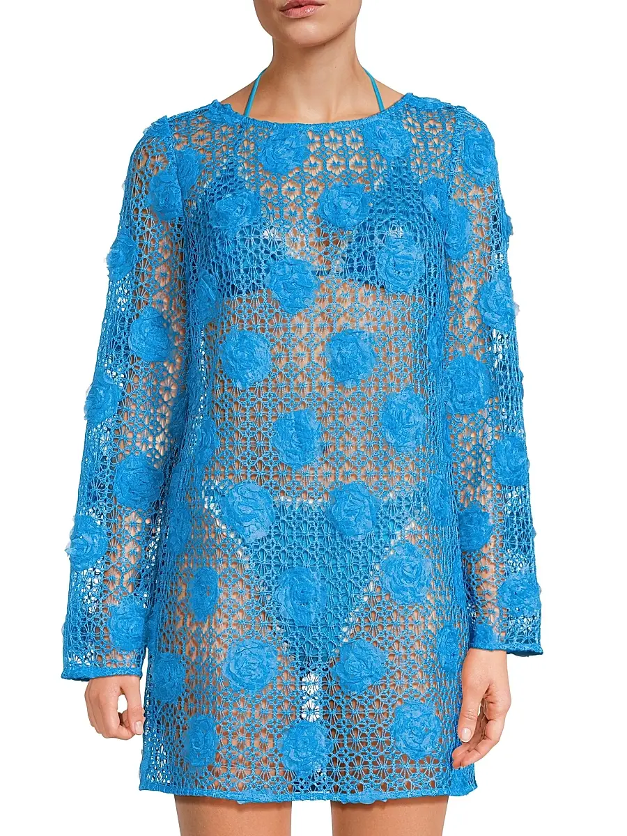 Milly Women's 3D Crochet Cover-Up | Thumbnail 3 Milly Women's 3D Crochet Cover-Up | Thumbnail 3