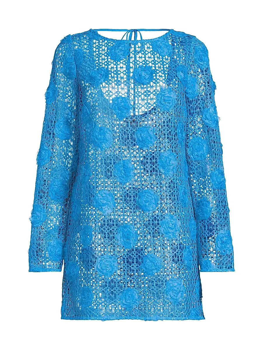 Milly Women's 3D Crochet Cover-Up | Image 1 Milly Women's 3D Crochet Cover-Up | Image 1