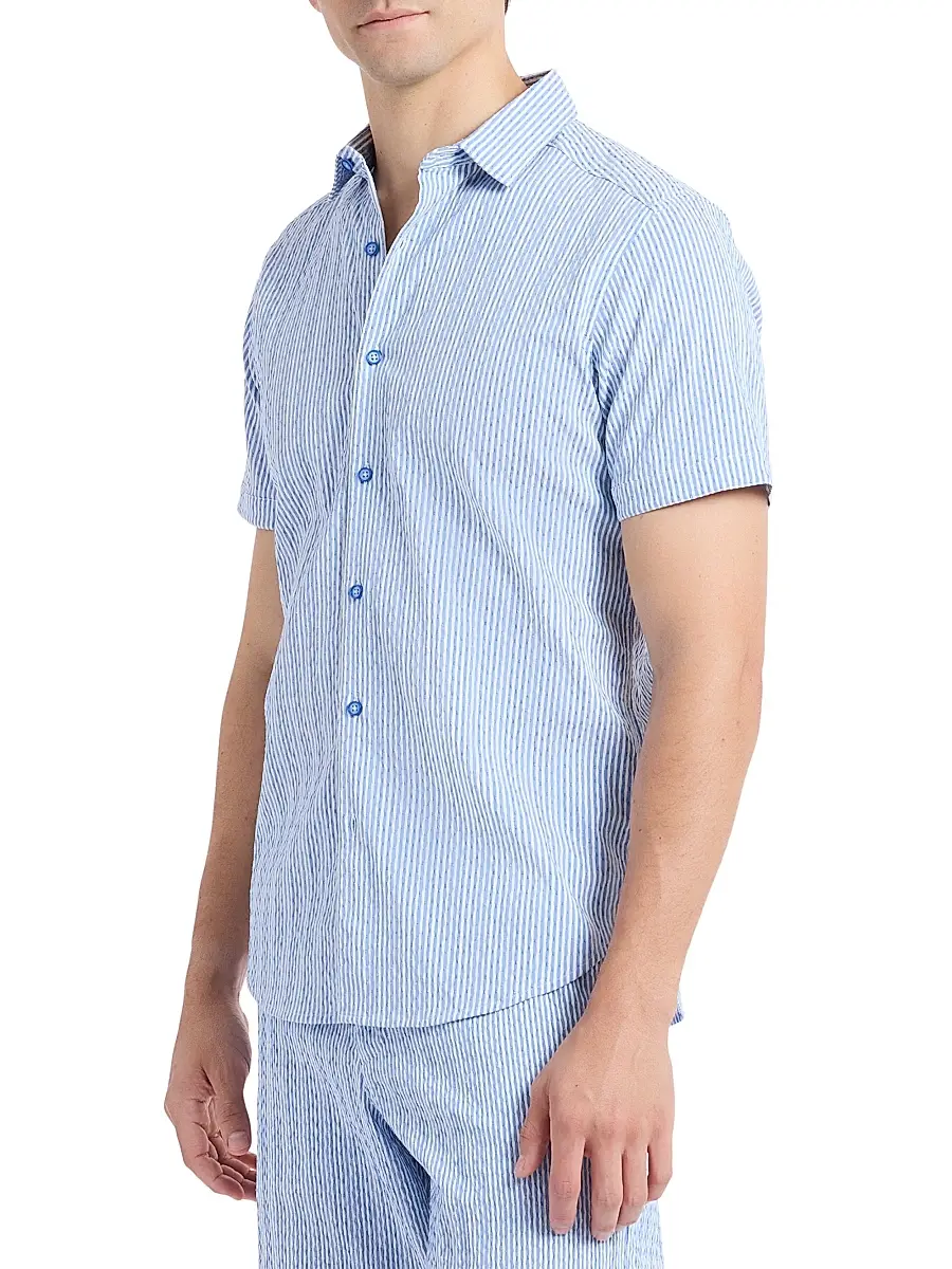 Robert Graham Men's Fornillo Striped Jacquard Shirt | Thumbnail 3 Robert Graham Men's Fornillo Striped Jacquard Shirt | Thumbnail 3