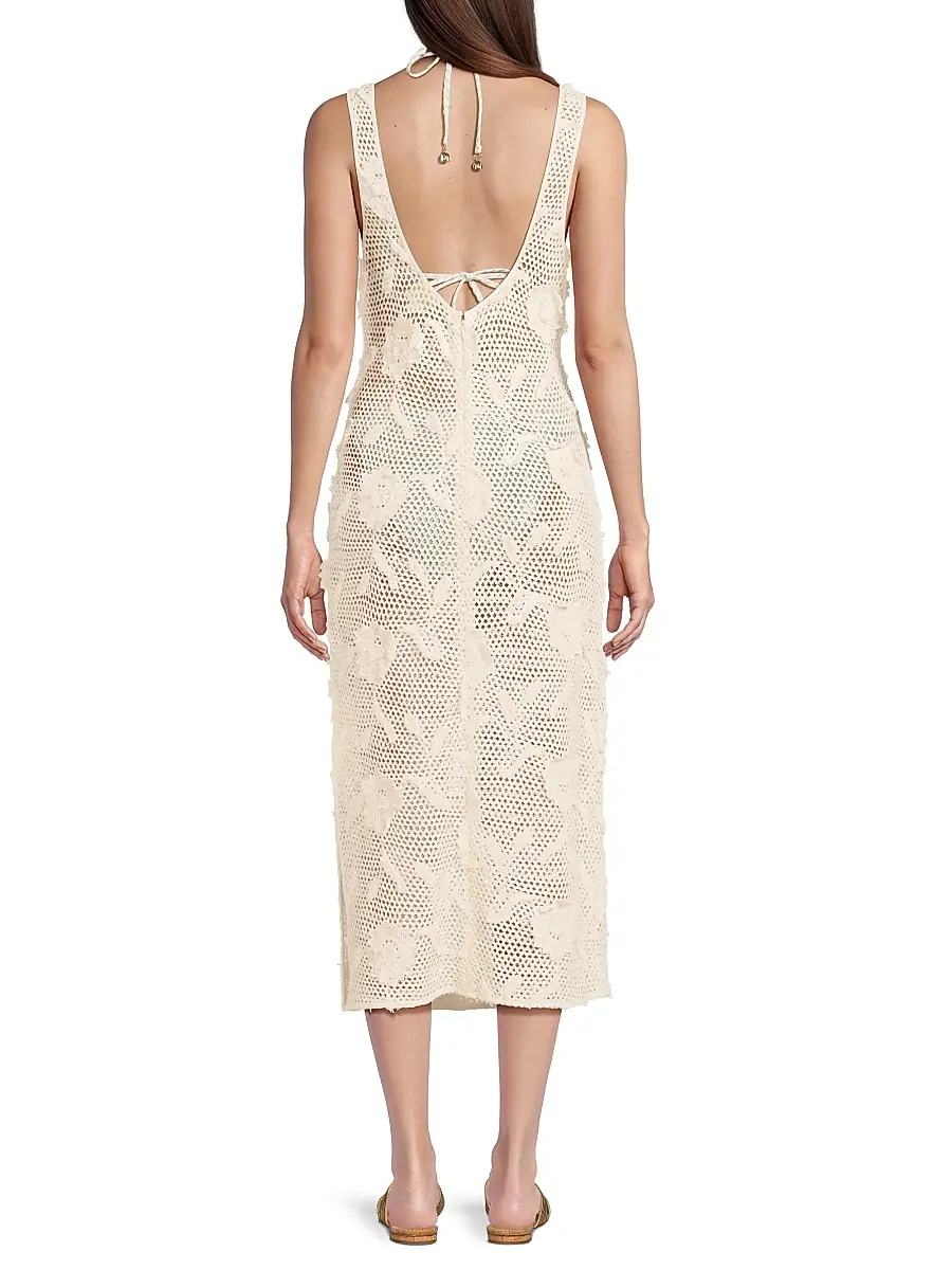 Milly Women's Sequined Crocheted Cover-Up Midi-Dress | Thumbnail 5 Milly Women's Sequined Crocheted Cover-Up Midi-Dress | Thumbnail 5