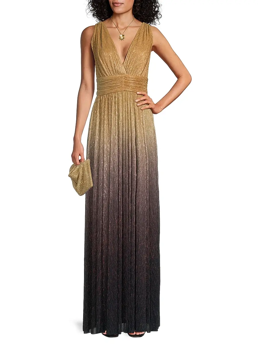 Ungaro Women's Ray Metallic Ombré Gown | Thumbnail 2
