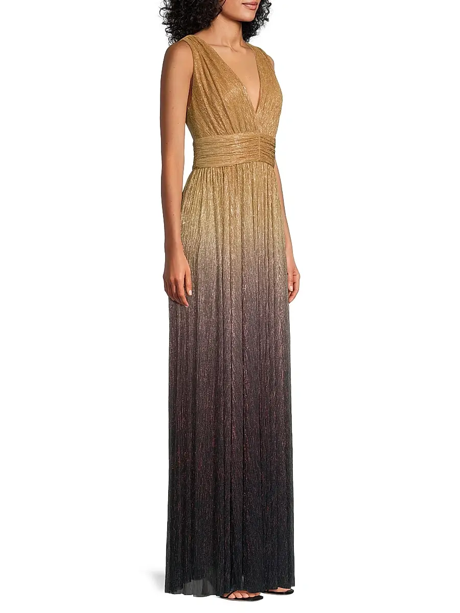 Ungaro Women's Ray Metallic Ombré Gown | Thumbnail 4