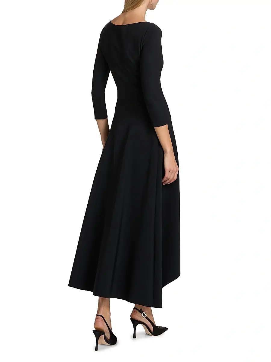 Chiara Boni La Petite Robe Women's Rahim Rosette-Embellished Midi-Dress | Thumbnail 5 Chiara Boni La Petite Robe Women's Rahim Rosette-Embellished Midi-Dress | Thumbnail 5