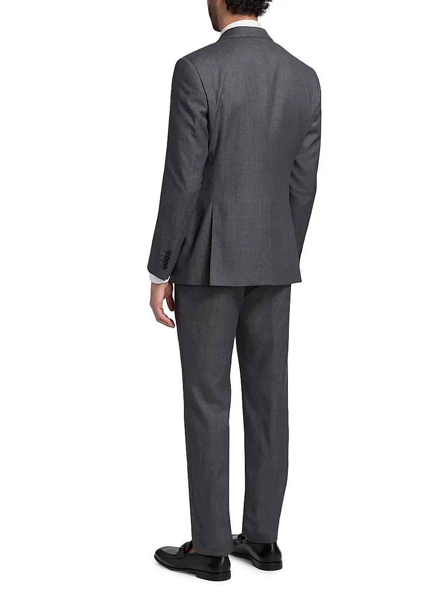 Emporio Armani Men's Virgin Wool Suit | Thumbnail 5 Emporio Armani Men's Virgin Wool Suit | Thumbnail 5