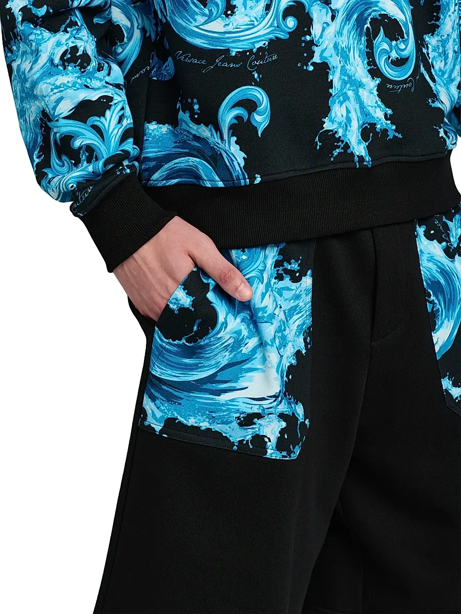 Versace Jeans Couture Men's Cotton Gym Shorts | Thumbnail 6 Versace Jeans Couture Men's Cotton Gym Shorts | Thumbnail 6