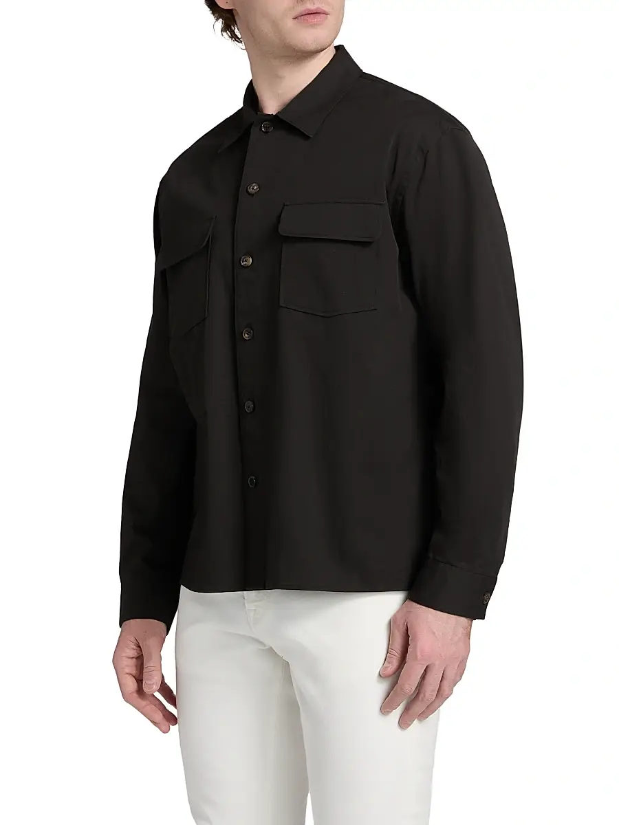Frame Men's Washed Double Flap Pocket Overshirt | Thumbnail 4