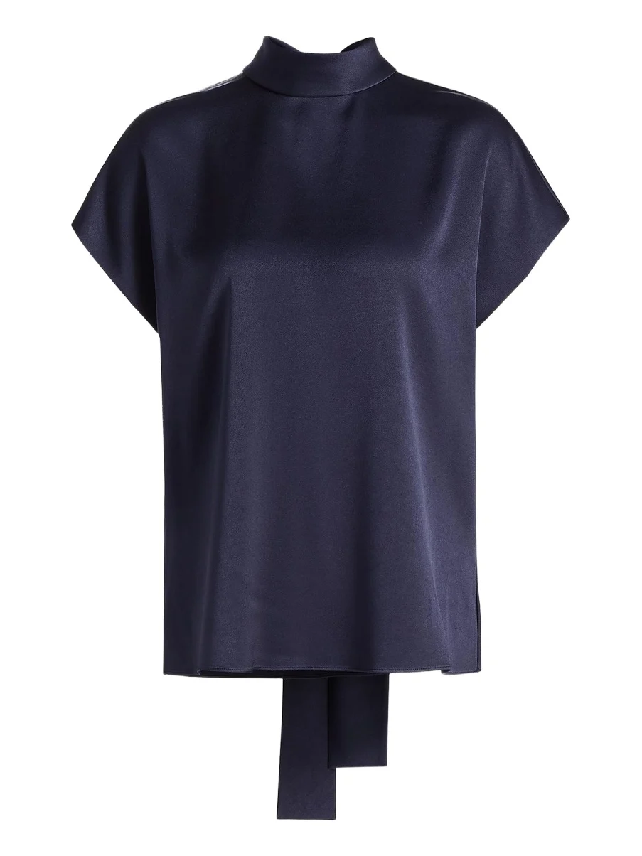 Ungaro Women's Corey Tie-Detail Satin Blouse