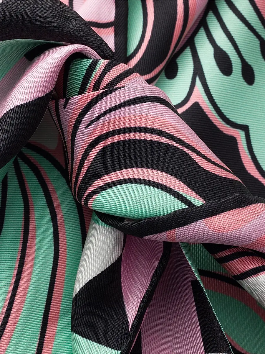 Prada Women's Printed Silk Twill Top | Thumbnail 2 Prada Women's Printed Silk Twill Top | Thumbnail 2
