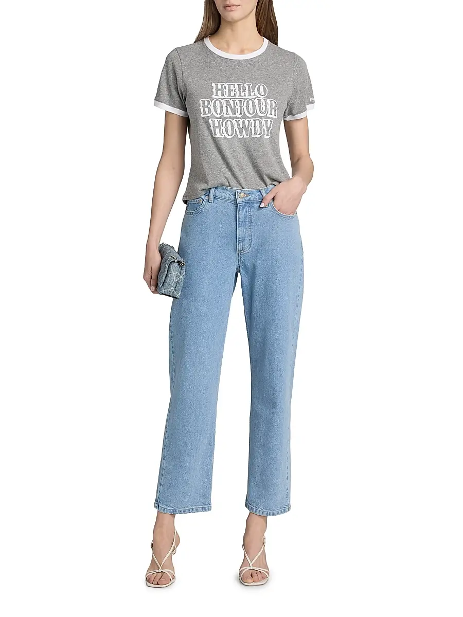 Cinq à Sept Women's Tommy High-Rise Straight Ankle Jeans | Thumbnail 2 Cinq à Sept Women's Tommy High-Rise Straight Ankle Jeans | Thumbnail 2