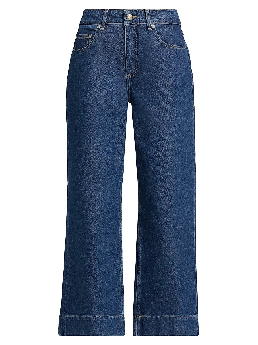 Cinq à Sept Women's Joey Mid-Rise Crop Jeans - Tide | Image 1 Cinq à Sept Women's Joey Mid-Rise Crop Jeans - Tide | Image 1