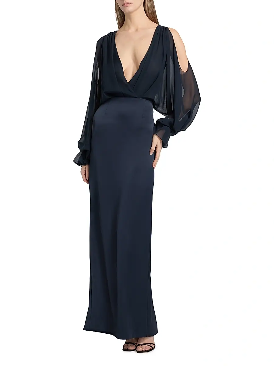 Ramy Brook Women's Leesa Silk-Blend Gown | Thumbnail 2 Ramy Brook Women's Leesa Silk-Blend Gown | Thumbnail 2