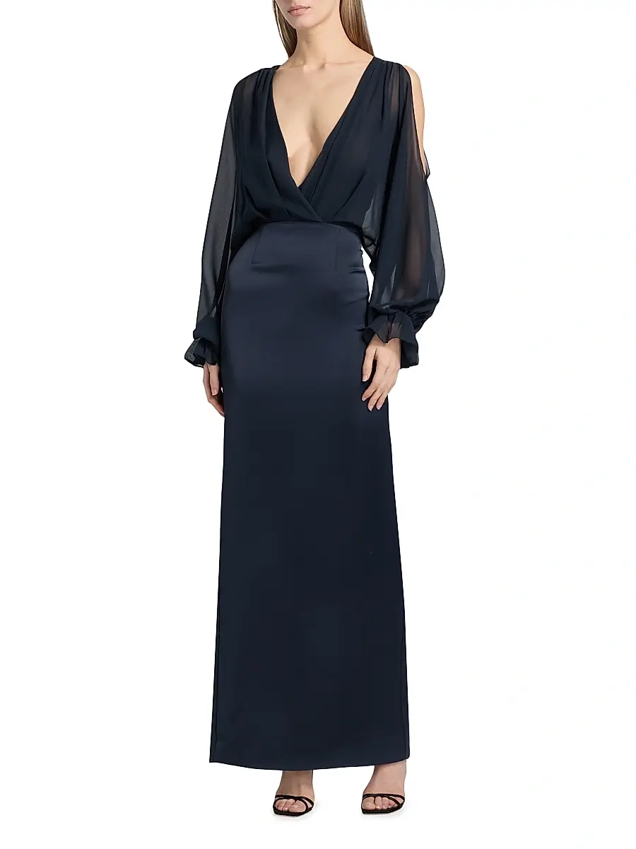 Ramy Brook Women's Leesa Silk-Blend Gown | Thumbnail 3 Ramy Brook Women's Leesa Silk-Blend Gown | Thumbnail 3