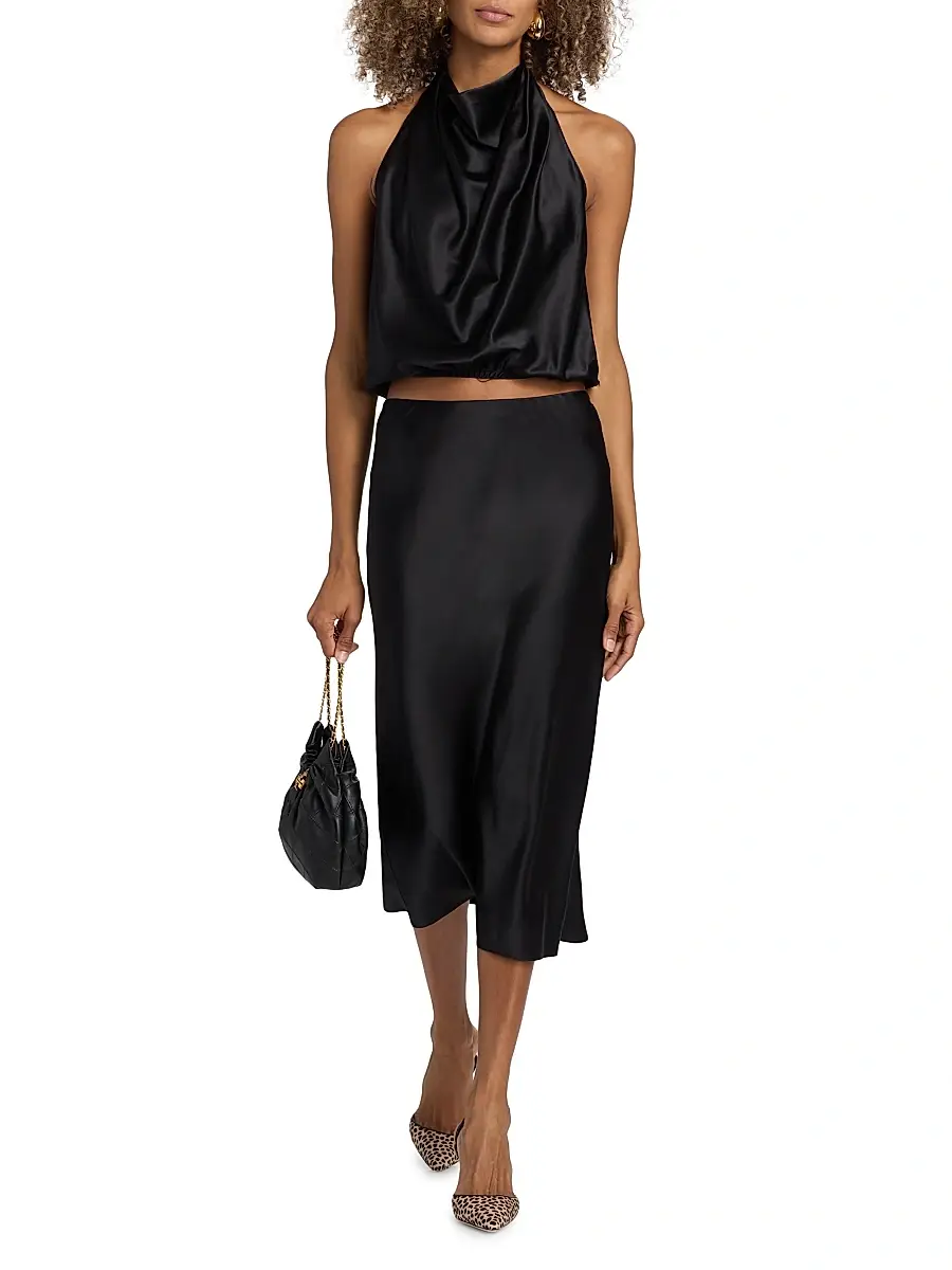Ramy Brook Women's Libbie Silk Halterneck Top | Thumbnail 2 Ramy Brook Women's Libbie Silk Halterneck Top | Thumbnail 2