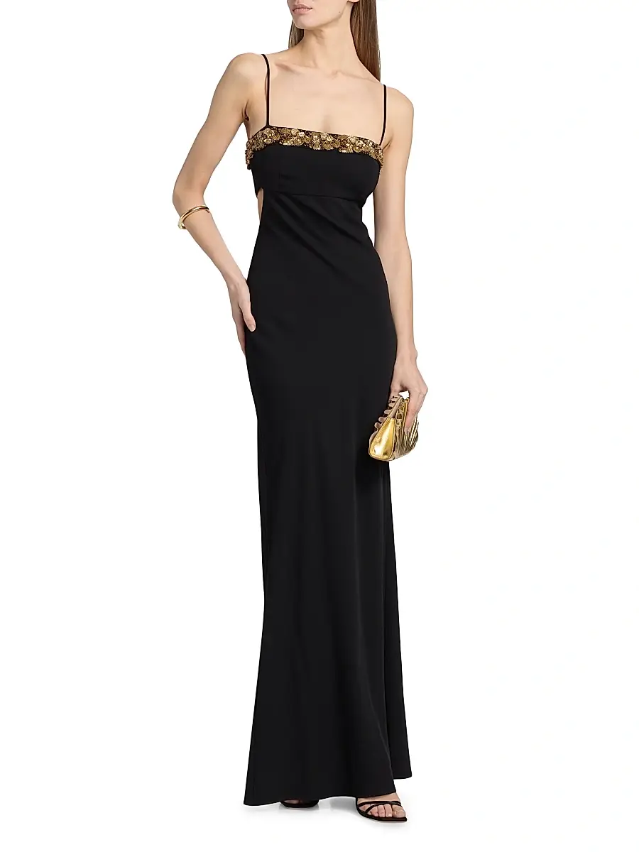Ramy Brook Women's Helen Side Cut-Out Gown | Thumbnail 2 Ramy Brook Women's Helen Side Cut-Out Gown | Thumbnail 2