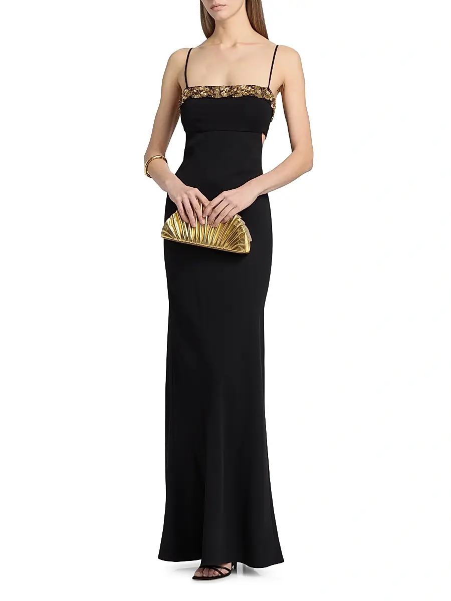 Ramy Brook Women's Helen Side Cut-Out Gown | Thumbnail 3 Ramy Brook Women's Helen Side Cut-Out Gown | Thumbnail 3
