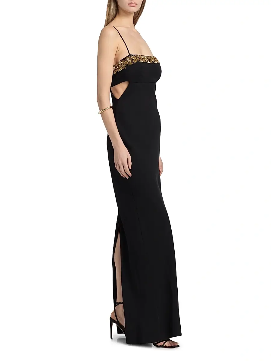 Ramy Brook Women's Helen Side Cut-Out Gown | Thumbnail 4 Ramy Brook Women's Helen Side Cut-Out Gown | Thumbnail 4
