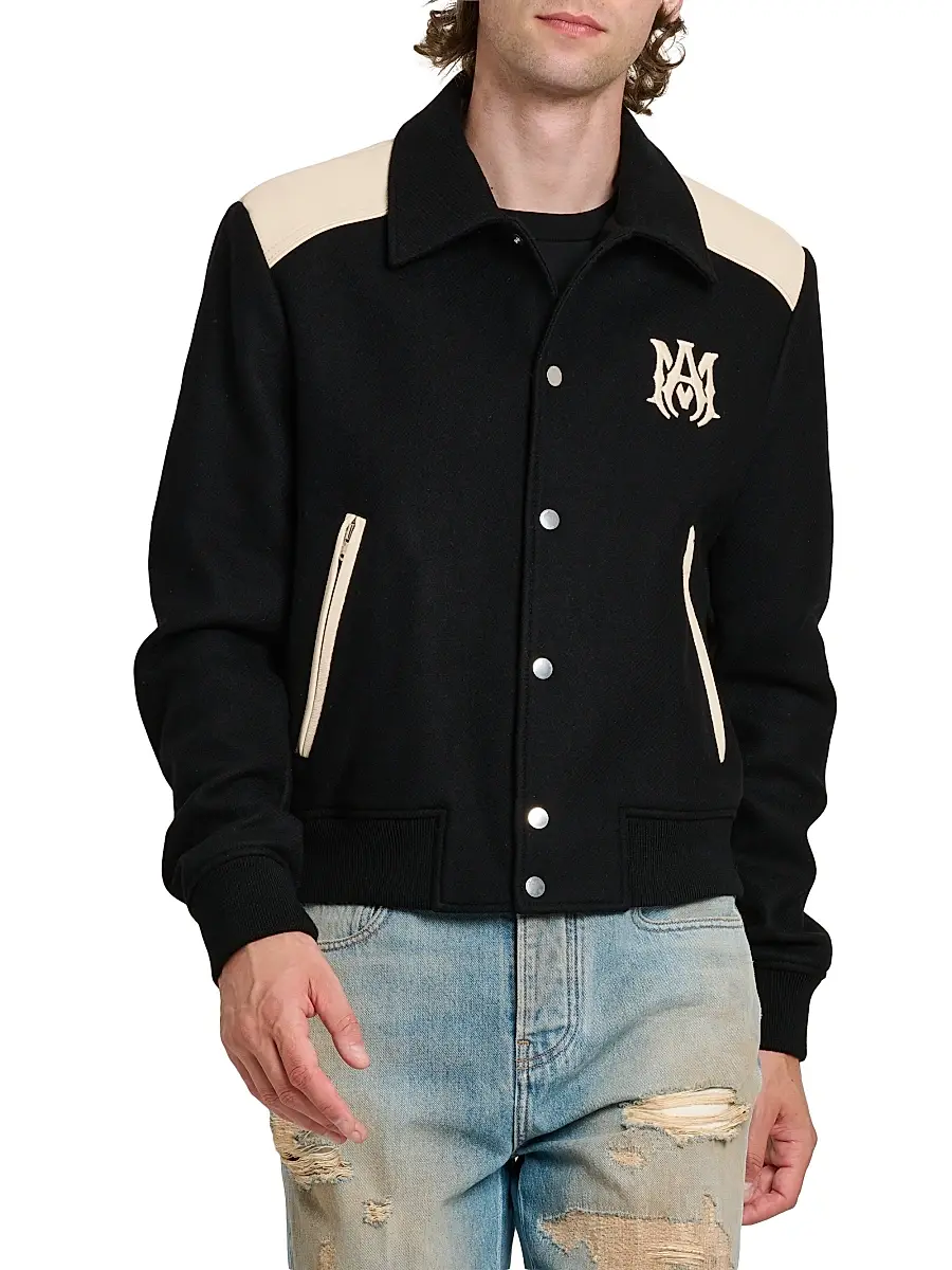 AMIRI Men's Ma Colorblock Wool-Blend Jacket | Thumbnail 3 AMIRI Men's Ma Colorblock Wool-Blend Jacket | Thumbnail 3