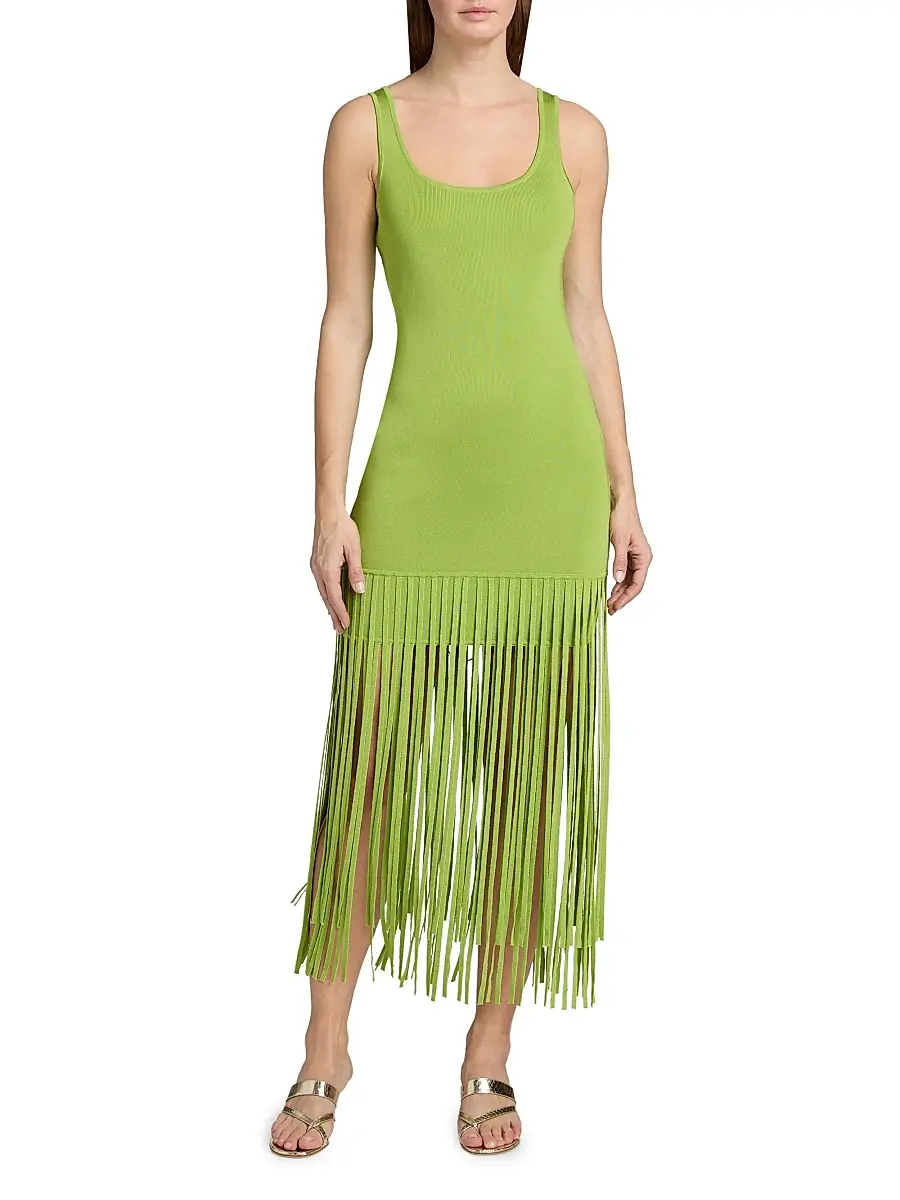 Toccin Women's Roxanne Fringed Maxi-Dress | Thumbnail 3 Toccin Women's Roxanne Fringed Maxi-Dress | Thumbnail 3